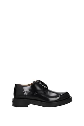 Christian Dior Lace up and Monkstrap carlo Men Leather Black