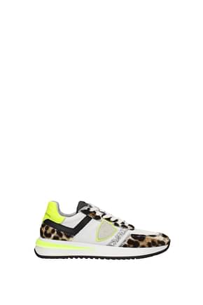 Philippe Model Sneakers tropez 2.1 Women Leather White Fluo Yellow