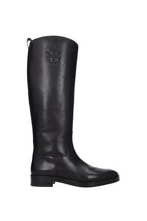 Tory Burch Boots Women Leather Black