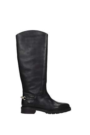 Tommy Hilfiger Boots Women Leather Black