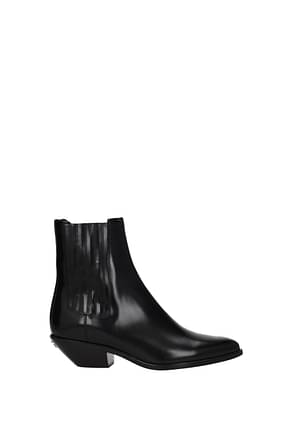 Dolce&Gabbana टखने तक ढके जूते texas महिलाओं चमड़ा काली