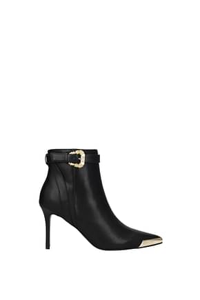 Versace Jeans Ankle boots couture Women Leather Black