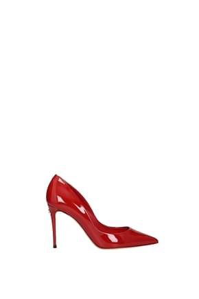Dolce&Gabbana पंप महिलाओं पेटेंट लैदर लाल मूंगा
