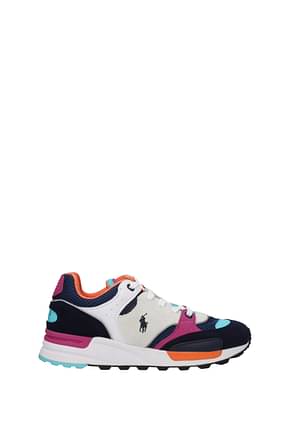 Ralph Lauren Sneakers polo Uomo Camoscio Multicolor