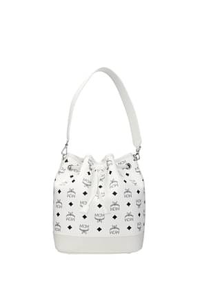 MCM Shoulder bags Women Leather White