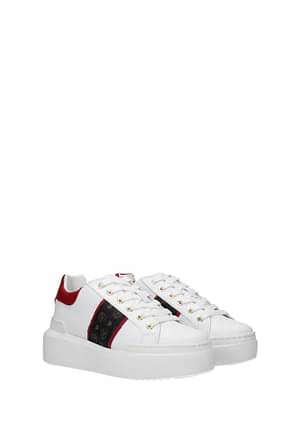 Pollini Sneakers Donna PVC Bianco Rosso