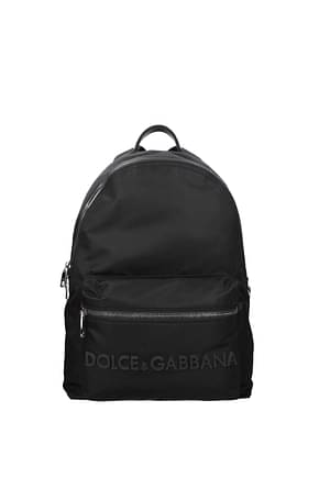 Dolce&Gabbana बैकपैक और बंबैग पुरुषों कपड़ा काली