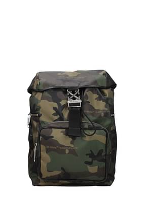 Off-White Backpack and bumbags Men Fabric  Green Military Green