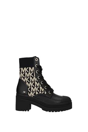 Michael Kors Ankle boots brea Women Leather Black Gold