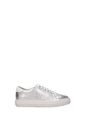 Michael Kors Sneakers grove Women Leather Silver