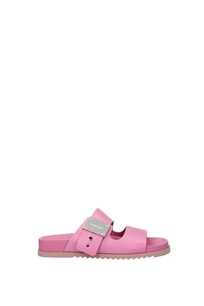 Burberry Slippers and clogs olympia Women Leather Pink Primrose