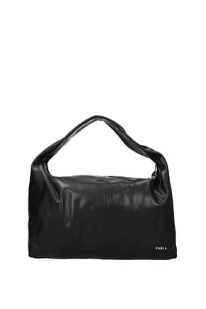 Furla Handbags ginger Women Leather Black