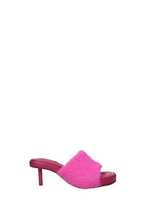 Jacquemus Sandals argilla Women Leather Pink Hydrangea