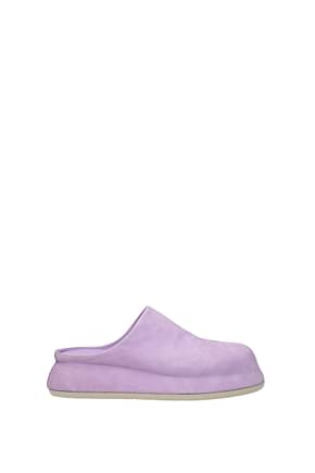 Jacquemus Slippers and clogs Women Suede Violet Lilac