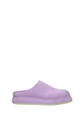 Jacquemus Slippers and clogs Men Suede Violet Lilac
