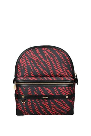 Versace Backpack and bumbags Men Fabric  Black Red