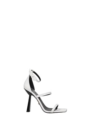 Versace Sandals Women Leather White Optic White