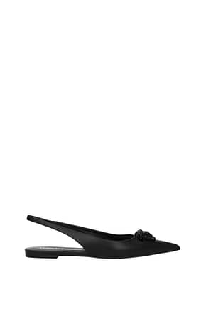 Versace Sandals Women Leather Black
