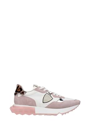 Philippe Model 运动鞋 la rue 女士 绒面革 白色 粉色
