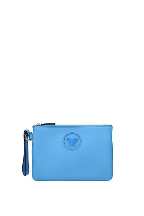 Versace Handbags la medusa Women Leather Blue Cerulean