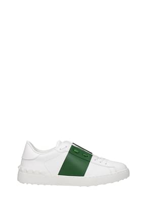 Valentino Garavani Sneakers Men Leather White Green