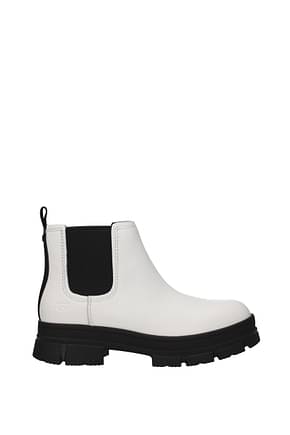UGG Ankle boots waterproof Women Leather White Off White