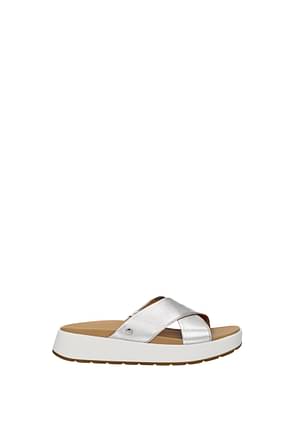 UGG Slippers and clogs emily Women Leather Silver