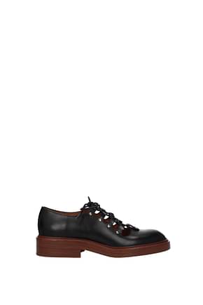 Chloé Lace up and Monkstrap may Women Leather Black