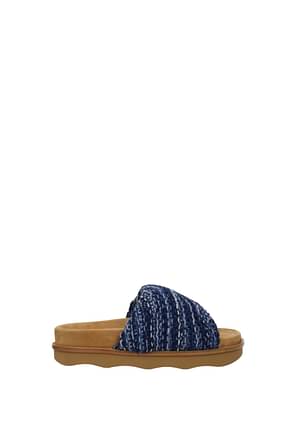 Chloé Slippers and clogs Women Fabric  Blue