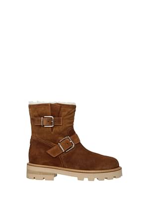 Jimmy Choo Ankle boots youth Women Suede Brown Tan