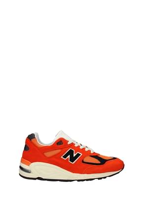 New Balance Sneakers 990 Men Fabric  Orange