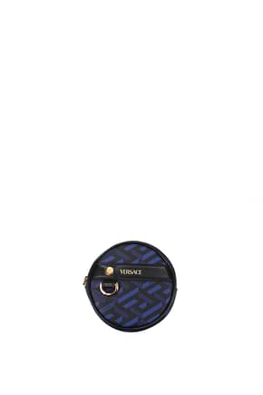 Versace Pochette Donna Pelle Blu Nero
