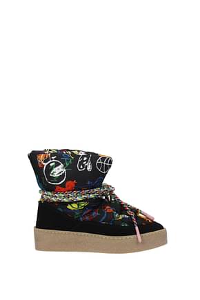 Khrisjoy Ankle boots Women Fabric  Black Multicolor