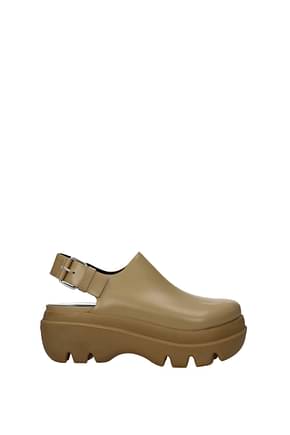 Proenza Schouler Sandals Women Leather Brown Mud