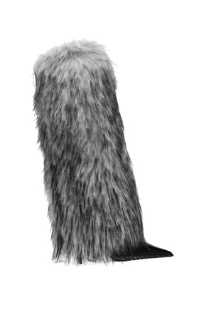 Dolce&Gabbana Ankle boots Women Fur  Gray