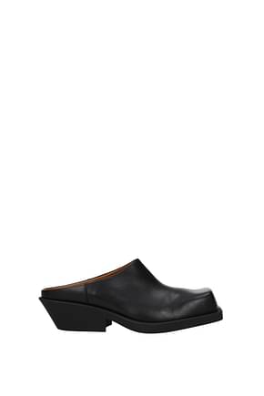 Marni Slippers and clogs Women Leather Black