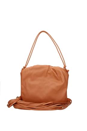 Bottega Veneta Crossbody Bag Women Leather Brown Clay