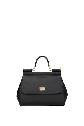 Dolce&Gabbana Handbags sicily medium Women Leather Black