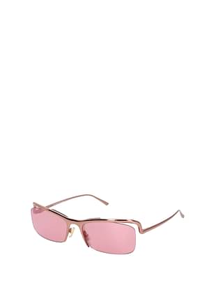 Bottega Veneta Sunglasses Women Metal Pink Metallic Pink