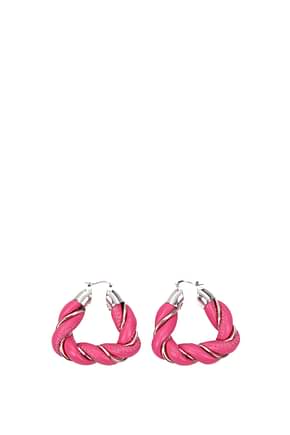 Bottega Veneta Earrings Women Silver Pink Feminine