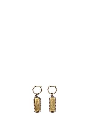 Alexander McQueen Earrings Women Brass Gold Antique Gold