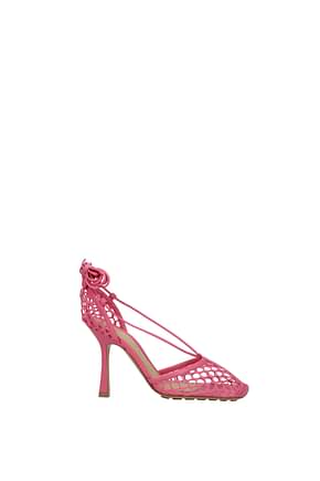 Bottega Veneta Sandals Women Fabric  Pink Azalea