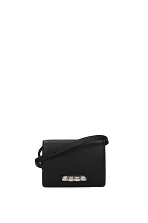 Alexander McQueen Clutches the four ring Women Leather Black