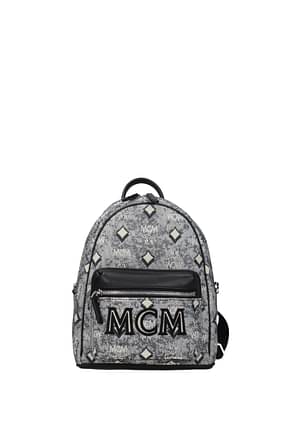 MCM Backpack and bumbags Men Fabric  Gray Black