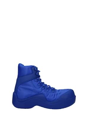 Bottega Veneta Ankle Boot Men Fabric  Blue Cobalt
