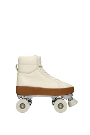Bottega Veneta Sneakers roller skate Women Leather Beige Ivory
