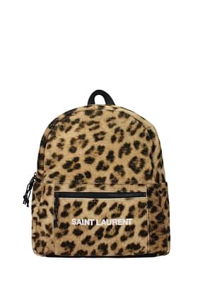 Saint Laurent Backpack and bumbags nuxx Men Velvet Brown Leopard