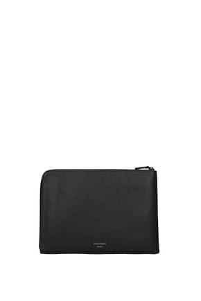 Common Projects Clutches Men Leather Black