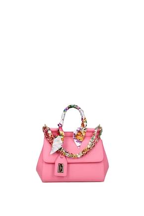 Dolce&Gabbana Handbags sicily small Women Leather Pink Cyclamen
