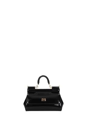 Dolce&Gabbana Handbags sicily small Women Leather Black